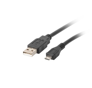 Kabel połączeniowy USB-A(M) / USB-MicroB(M) 1,8m LANBERG kol. czarny [CA-USBM-10CC-0018-BK]