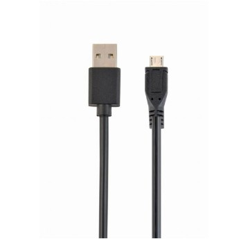 Kabel połączeniowy USB-A(M) / USB-MicroB(M) 1m GEMBIRD kol. czarny v2.0 [CC-MUSB2D-1M]