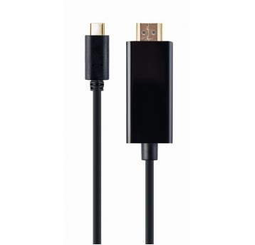 Kabel połączeniowy USB-C(M) / HDMI(M) 2m GEMBIRD kol. czarny 4K [A-CM-HDMIM-02]