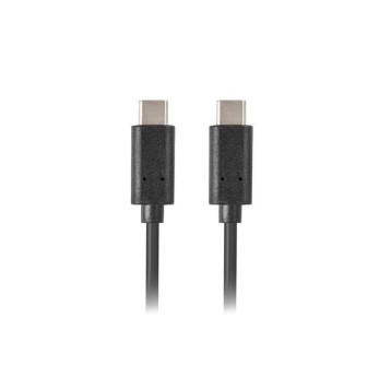 Kabel połączeniowy USB-C(M) / USB-C(M) 1m LANBERG kol. czarny [CA-CMCM-10CU-0010-BK]