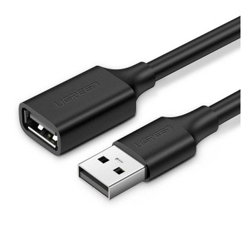 Kabel przedłużający USB-A(F) / USB-A(M) 2m UGREEN kol. czarny v2.0 [10316]