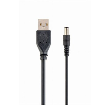 Kabel zasilający USB-A(M) / wtyk zasilania 3,5mm 1,8m GEMBIRD kol. czarny [CC-USB-AMP35-6]