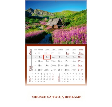 Kalendarz 2026 jednodzielny ścienny WOKÓŁ NAS Hala Gąsienicowa [KS056B]