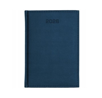 Kalendarz 2026 książkowy A4 dzienny registry drukowane ANIEW Vivella kol. granatowy