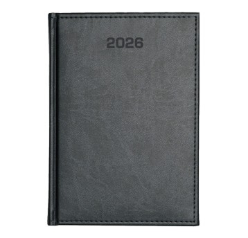 Kalendarz 2026 książkowy A5 dzienny registry drukowane ANIEW Vivella kol. czarny
