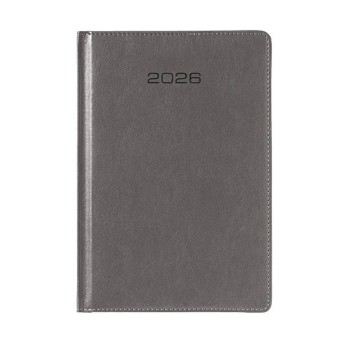 Kalendarz 2026 książkowy A5 dzienny registry drukowane JOTAN Classic kol. szary [KC282]