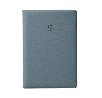 Kalendarz 2026 książkowy A5 dzienny registry drukowane JOTAN Elegant kol. szary [KE132]