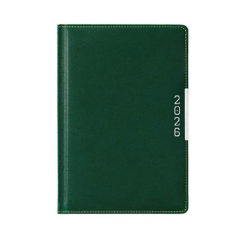 Kalendarz 2026 książkowy A5 dzienny registry drukowane JOTAN kol. zielony [KBR338]
