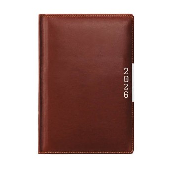 Kalendarz 2026 książkowy A6 tygodniowy JOTAN kol. brązowy [KN347]