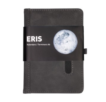 Kalendarz 2026 książkowy A6 tygodniowy z gumką OPUS Eris kol. czarny [O.Diary Eris]