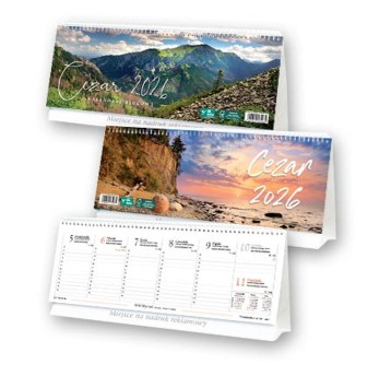 Kalendarz 2026 na biurko poziomy LUCRUM Cezar [BF01]