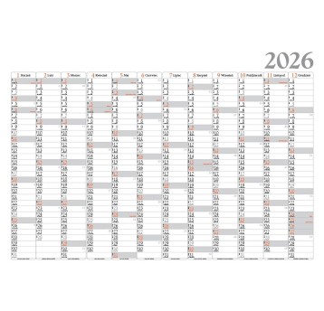 Kalendarz 2026 planer ścienny LUCRUM [BF03]