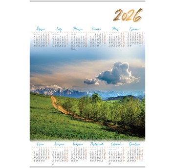 Kalendarz 2026 planszowy A1 ścienny LUCRUM Panorama [PL03]