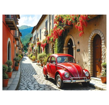 Kalendarz 2026 trójdzielny ścienny JOTAN Uliczka [T68]