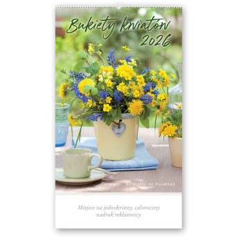 Kalendarz 2026 wieloplanszowy ścienny LUCRUM Bukiety Kwiatów [RW13]