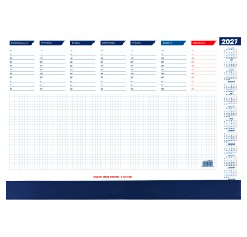 Kalendarz 2027 biuwar 465 x 320mm z listwą WOKÓŁ NAS [KB052B]