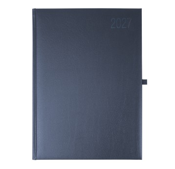 Kalendarz 2027 książkowy A4 dzienny registry drukowane OPUS Neptun kol. niebieski [O.Diary Neptun]