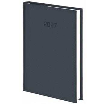 Kalendarz 2027 książkowy A4 tygodniowy registry drukowane WOKÓŁ NAS Vivella kol. grafitowy [216A4TB]