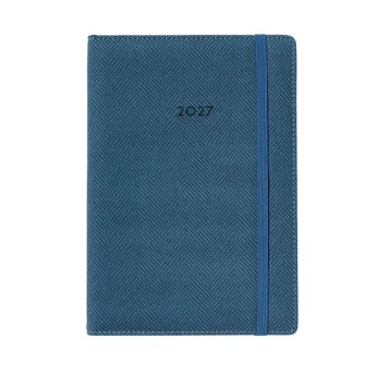 Kalendarz 2027 książkowy A5 dzienny registry drukowane JOTAN PIKO kol. niebieski [KH171]