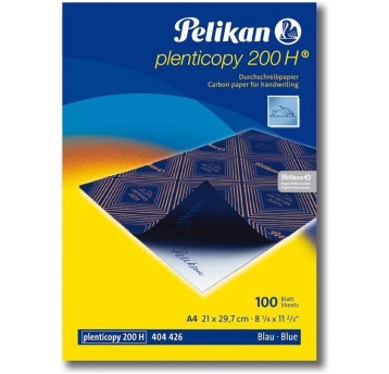 Kalka ołówkowa z woskiem kol. niebieski A4 PELIKAN 200H 10 arkuszy [434738]