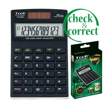 Kalkulator biurowy TOOR kol. czarny [TR-2464C]