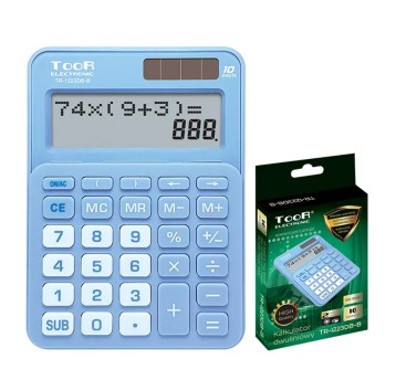 Kalkulator biurowy TOOR kol. niebieski 10 pozycyjny [1223DB-B]
