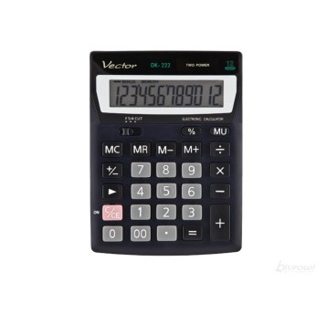 Kalkulator biurowy VECTOR kol. czarny [DK-222]