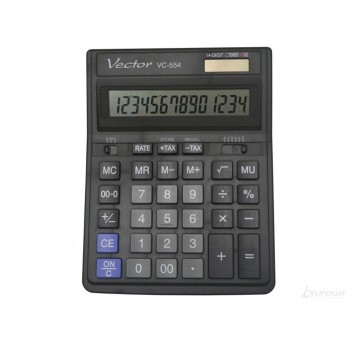 Kalkulator biurowy VECTOR kol. czarny [VC-554]