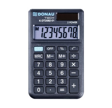 Kalkulator kieszonkowy DONAU TECH kol. czarny [K-DT2082-01]