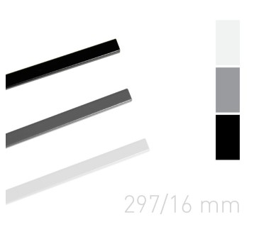 Kanał do bindowania lakierowany 297 x 16mm 25 szt. OPUS kol. czarny O.SIMPLE CHANNEL A3 poziomo, A4 pionowo oprawia do 150 kartek [607075]