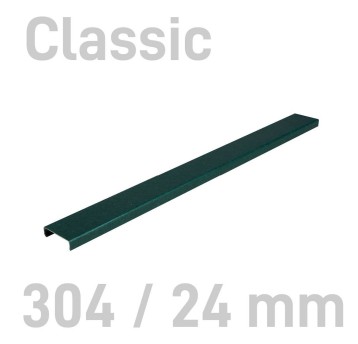 Kanał do bindowania oklejany 304 x 24mm 20 szt. OPUS kol. zielony O.CHANNEL Classic A3+/A4 +190 kartek [640874]