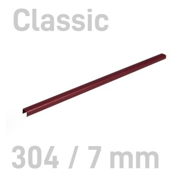 Kanał do bindowania oklejany 304 x 7mm 10 szt. OPUS kol. bordowy O.CHANNEL Classic A3+/A4+ 60kartek [640614]