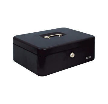 Kasetka na pieniądze L EAGLE 100 x 217 x 300mm kol. czarny [8878L]