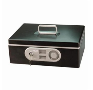 Kasetka na pieniądze L EAGLE 140 x 271 x 370mm kol. czarny z szyfrem [8868L]