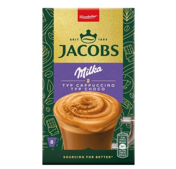 Kawa rozpuszczalna JACOBS Milka TYP CAPPUCCINO CHOCO 8 szt.