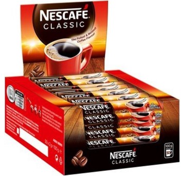 Kawa rozpuszczalna NESCAFE CLASSIC 100g 50 szt. saszetek