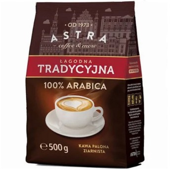 Kawa ziarnista ASTRA ŁAGODNA TRADYCYJNA 1kg