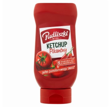 Ketchup pikantny PUDLISZKI butelka 480g
