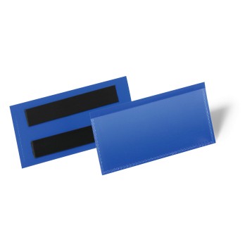 Kieszeń magazynowa magnetyczna 10 x 3,8cm DURABLE kol. granatowy 50 szt. [174107]