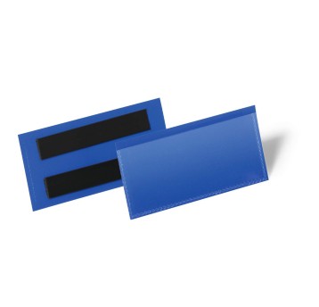 Kieszeń magazynowa magnetyczna 10 x 3,8cm DURABLE kol. granatowy 50 szt. [174107]
