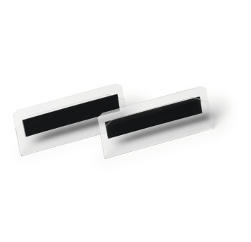 Kieszeń magazynowa magnetyczna 10 x 3,8cm DURABLE kol. przezroczysty 10 szt. [119519]