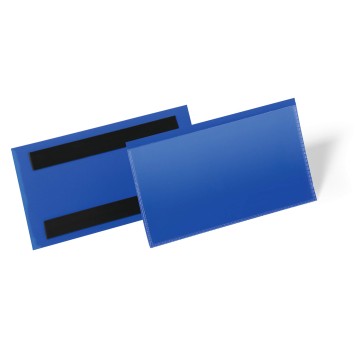 Kieszeń magazynowa magnetyczna 15 x 6,7cm DURABLE kol. granatowy 50 szt. [174207]