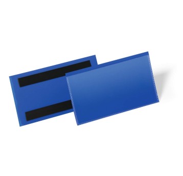 Kieszeń magazynowa magnetyczna 15 x 6,7cm DURABLE kol. granatowy 50 szt. [174207]