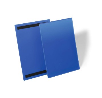 Kieszeń magazynowa magnetyczna A4 DURABLE kol. granatowy pionowe 50 szt. [174407]