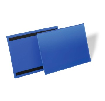 Kieszeń magazynowa magnetyczna A4 DURABLE kol. granatowy poziome 50 szt. [174507]