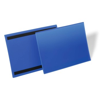 Kieszeń magazynowa magnetyczna A4 DURABLE kol. granatowy poziome 50 szt. [174507]