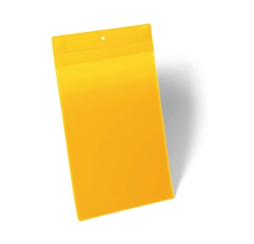 Kieszeń magazynowa neodymowa A4 DURABLE kol. żółty pionowe 10 szt. [174704]