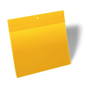 Kieszeń magazynowa neodymowa A4 DURABLE kol. żółty poziome 10 szt. [174804]