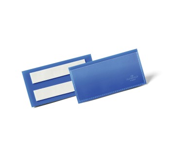 Kieszeń magazynowa samoprzylepne 10 x 3,8cm DURABLE kol. granatowy 50 szt. [175907]