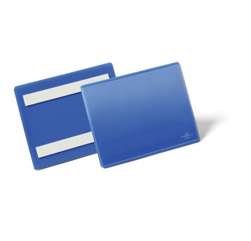 Kieszeń magazynowa samoprzylepne A6 DURABLE kol. granatowy poziome 50 szt. [176307]